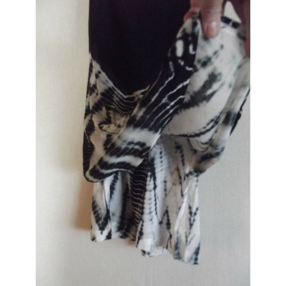 Buffalo David Britton Sz Small Black Tie Dye Halter Dress/Tunic crisscross tank - Picture 9 of 9